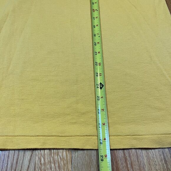 Vintage LSU Tigers LOGO7 Yellow Polo Shirt Embroidered Logo XL Tag Large Fit USA - Picture 4 of 6